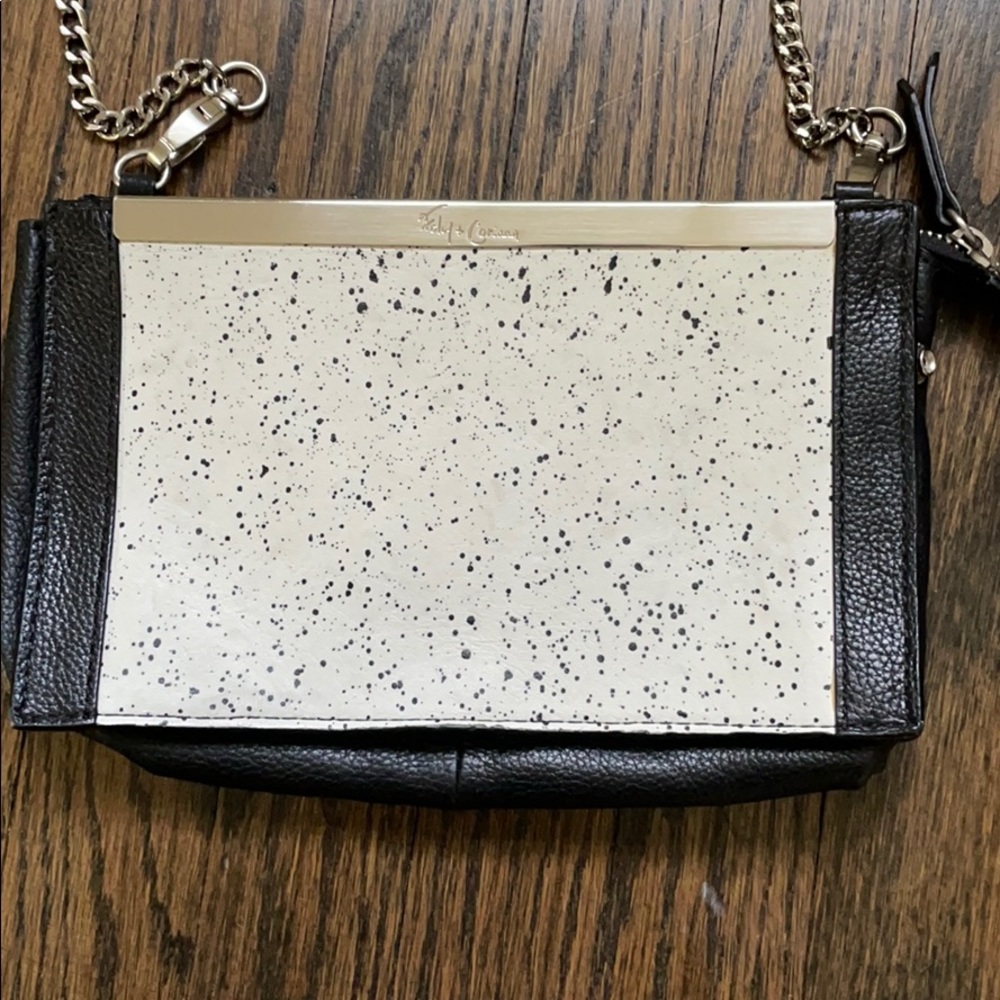 Foley + Corinna Jackson speckled leather crossbody